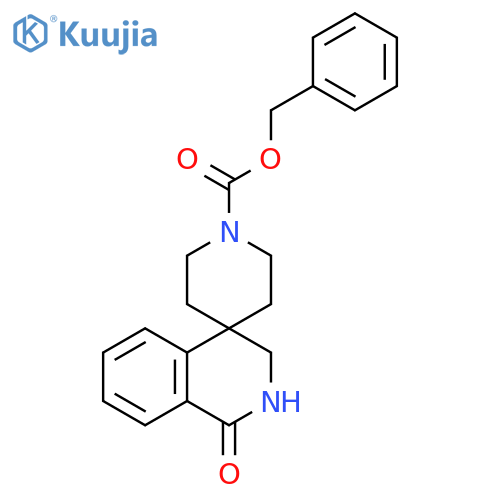 benzyl 1-oxo-2,3-dihydro-1H-spiro[isoquinoline-4,4'-piperidine]-1'-carboxylate structure