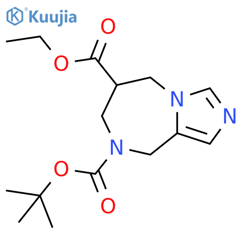 8-Tert-Butyl 6-Ethyl 6,7-Dihydro-5H-Imidazo1,5-A1,4Diazepine-6,8(9H)-Dicarboxylate structure