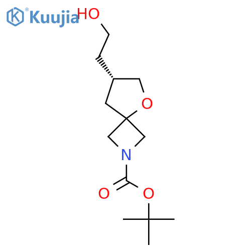 tert-butyl 7-(2-hydroxyethyl)-5-oxa-2-azaspiro[3.4]octane-2-carboxylate structure