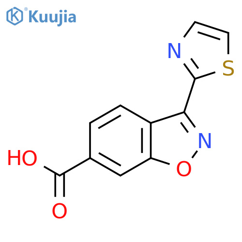 3-Thiazol-2-yl-benzodisoxazole-6-carboxylic acid structure