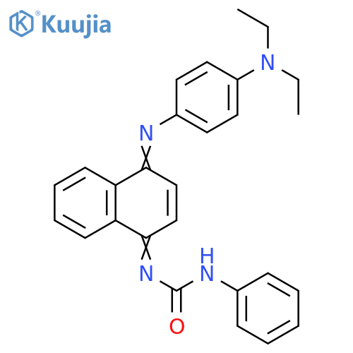 Urea,[4-[[4-(diethylamino)phenyl]imino]-1(4H)-naphthalenylidene]phenyl- structure