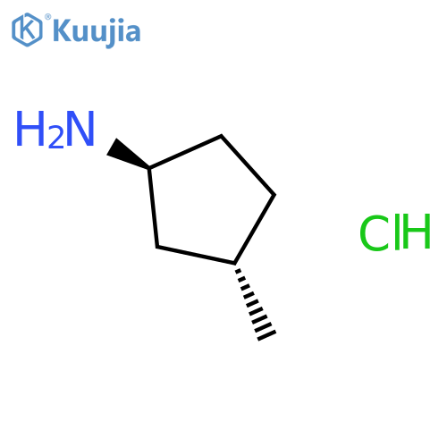 Cyclopentanamine, 3-methyl-, hydrochloride, trans- structure