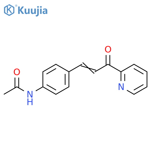 4'-(3-oxo-3-(2-pyridyl)-1-propenyl)acetanilide structure