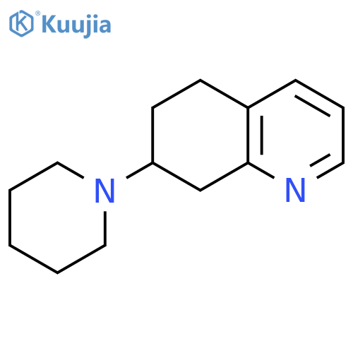 Quinoline, 5,6,7,8-tetrahydro-7-(1-piperidinyl)- structure