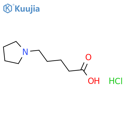 5-(pyrrolidin-1-yl)pentanoic acid hydrochloride structure