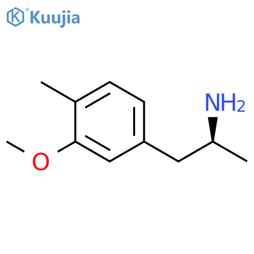 (2S)-1-(3-methoxy-4-methylphenyl)propan-2-amine structure