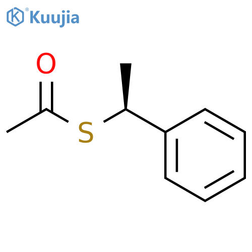 Ethanethioic acid, S-[(1S)-1-phenylethyl] ester structure