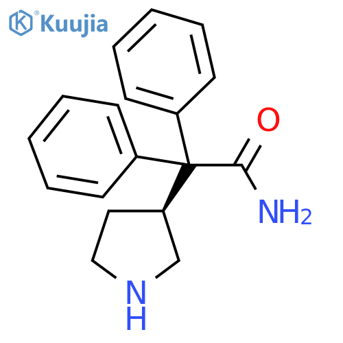 (S)-2,2-Diphenyl-2-(pyrrolidin-3-yl)acetonitrile structure