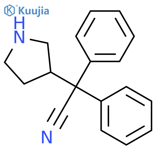 (R)-2,2-diphenyl-2-(pyrrolidin-3-yl)acetonitrile structure