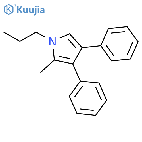1H-Pyrrole, 2-methyl-3,4-diphenyl-1-propyl- structure