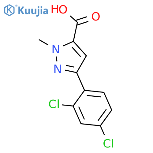 3-(2,4-dichlorophenyl)-1-methyl-1H-pyrazole-5-carboxylic acid structure