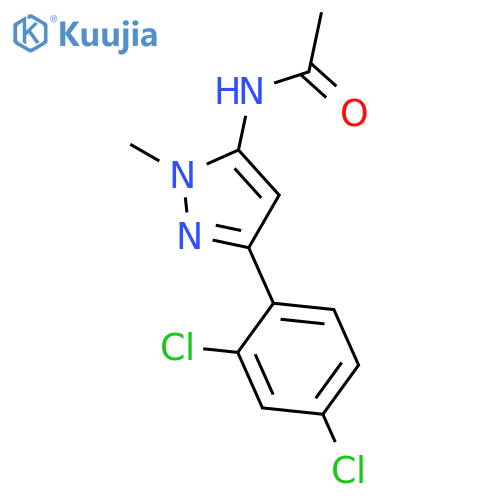 Acetamide, N-[3-(2,4-dichlorophenyl)-1-methyl-1H-pyrazol-5-yl]- structure