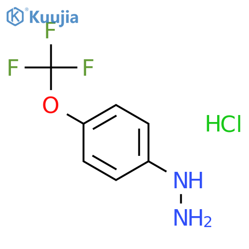 [4-(trifluoromethoxy)phenyl]hydrazine hydrochloride structure