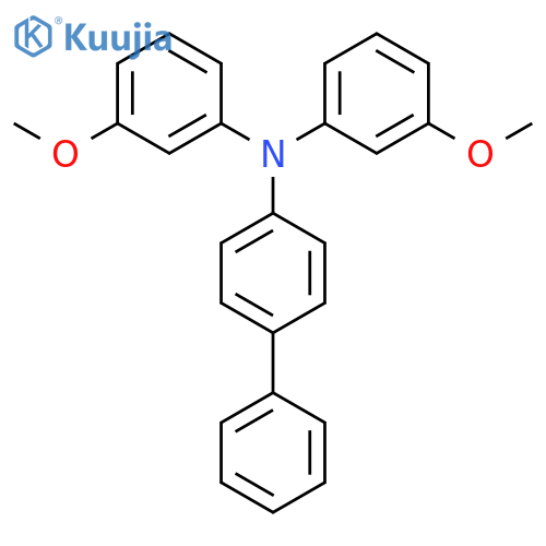 [1,1'-Biphenyl]-4-amine, N,N-bis(3-methoxyphenyl)- structure