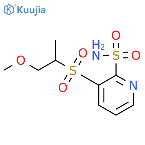 2-Pyridinesulfonamide, 3-[(2-methoxy-1-methylethyl)sulfonyl]- structure