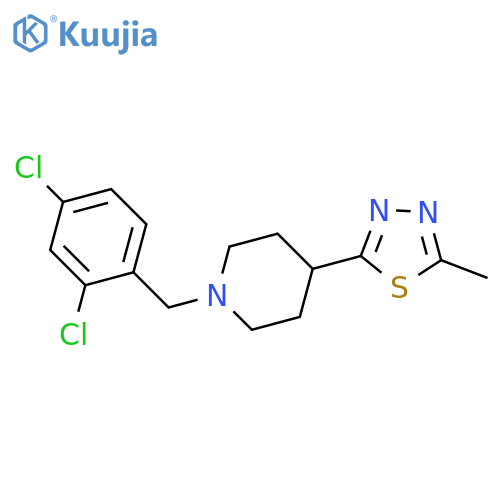 1-(2,4-dichlorophenyl)methyl-4-(5-methyl-1,3,4-thiadiazol-2-yl)piperidine structure