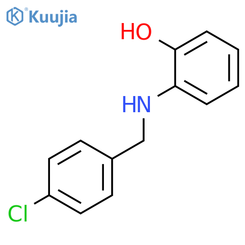 Phenol, 2-[[(4-chlorophenyl)methyl]amino]- structure