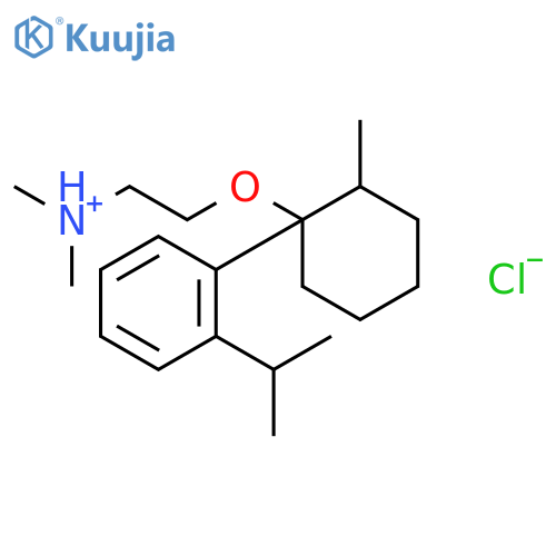 N,N-dimethyl-2-({2-methyl-1-[2-(propan-2-yl)phenyl]cyclohexyl}oxy)ethanaminium chloride structure