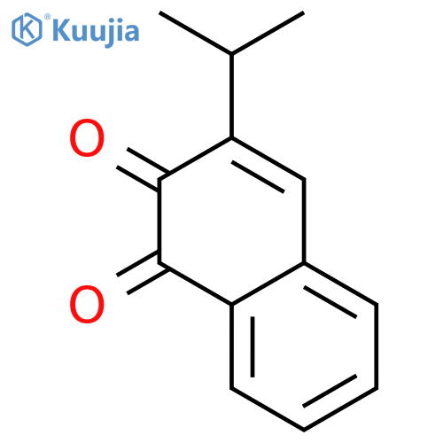 1,2-Naphthalenedione, 3-(1-methylethyl)- (9CI) structure