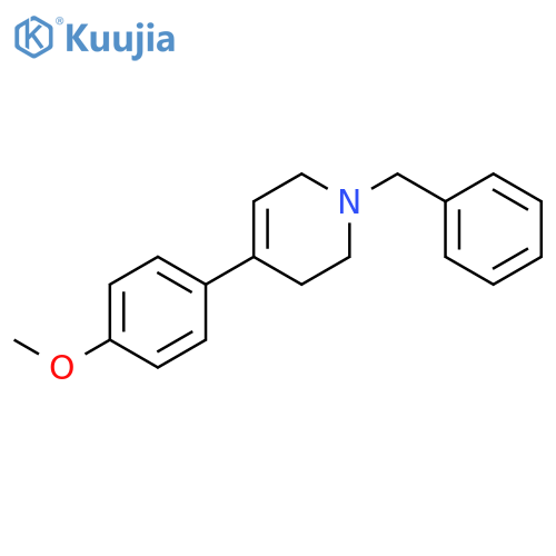 1-benzyl-4-(4-methoxyphenyl)tetrahydropyridine structure