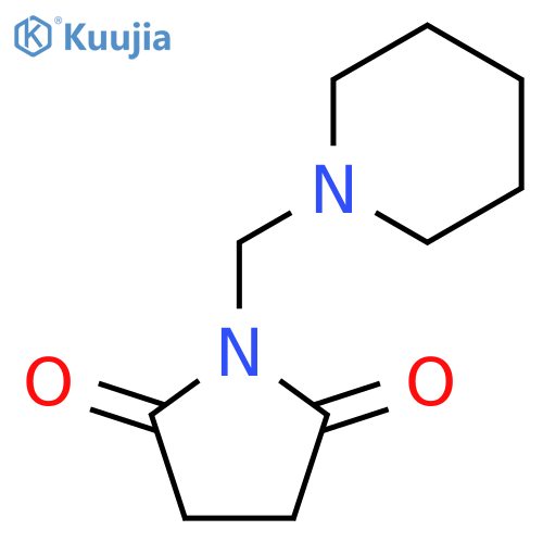 1-(piperidin-1-ylmethyl)pyrrolidine-2,5-dione structure
