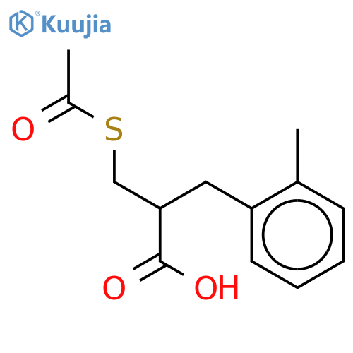 Benzenepropanoic acid, a-[(acetylthio)methyl]-2-methyl-, (S)- structure