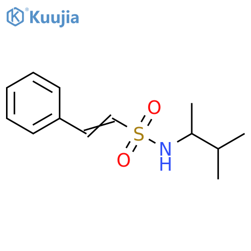 N-(3-methylbutan-2-yl)-2-phenylethene-1-sulfonamide structure