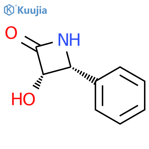 2-Azetidinone, 3-hydroxy-4-phenyl-, cis-(±)- structure