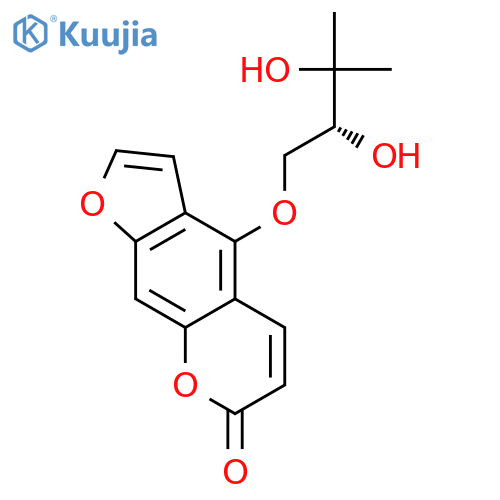 (-)-Oxypeucedanin hydrate structure