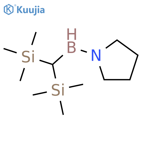 Pyrrolidine, 1-[[bis(trimethylsilyl)methyl]boryl]- structure