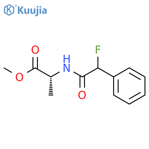 L-Alanine, N-(fluorophenylacetyl)-, methyl ester, (R)- structure