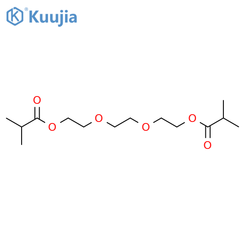 Propanoic acid, 2-methyl-, 1,2-ethanediylbis(oxy-2,1-ethanediyl) ester structure