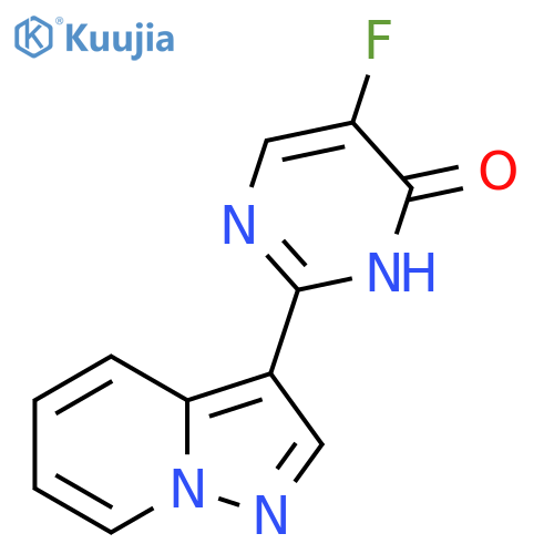 5-Fluoro-2-(pyrazolo[1,5-a]pyridin-3-yl)pyrimidin-4-ol structure