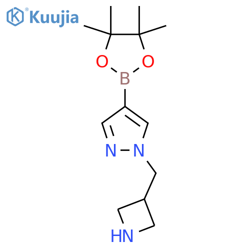 1-(Azetidin-3-ylmethyl)-4-(4,4,5,5-tetramethyl-1,3,2-dioxaborolan-2-yl)pyrazole structure