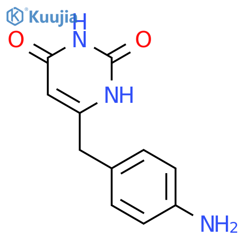 6-[(4-Aminophenyl)methyl]pyrimidine-2,4(1H,3H)-dione structure