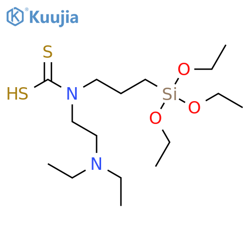 Carbamodithioic acid, [2-(diethylamino)ethyl][3-(triethoxysilyl)propyl]- structure