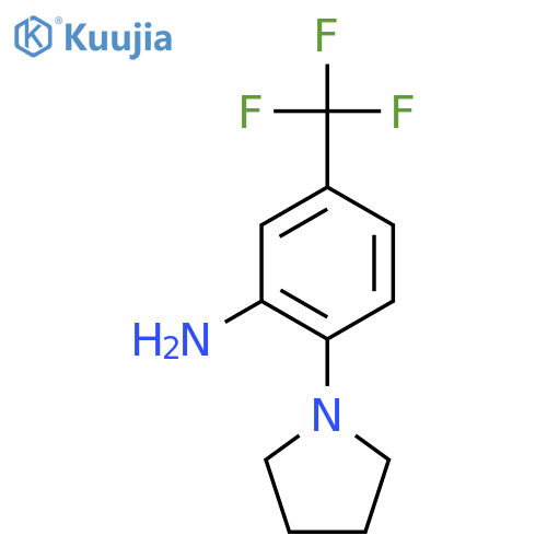 2-(Pyrrolidin-1-yl)-5-(trifluoromethyl)aniline structure