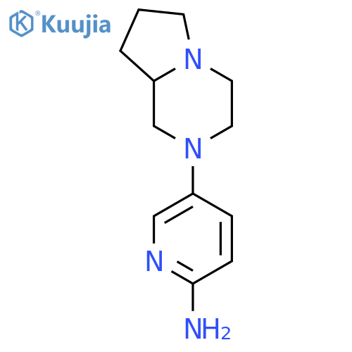 5-(hexahydropyrrolo[1,2-a]pyrazin-2(1H)-yl)-2-Pyridinamine structure