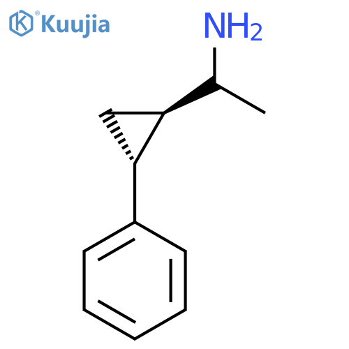 1-(1R,2R)-2-phenylcyclopropylethan-1-amine structure