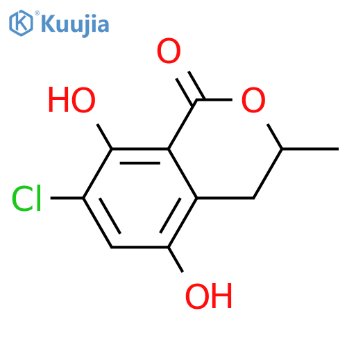 3,4-Dihydro-5,8-dihydroxy-3-methyl-1H-2-benzopyran-1-one; (R)-form, 7-Chloro structure