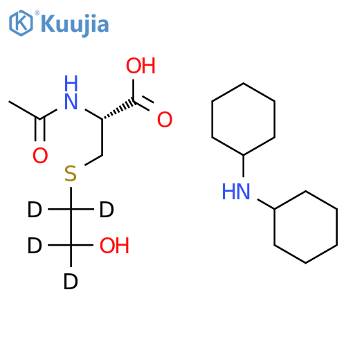 N-Acetyl-S-(2-hydroxyethyl-d4)-L-cysteine Dicyclohexylamine Salt structure