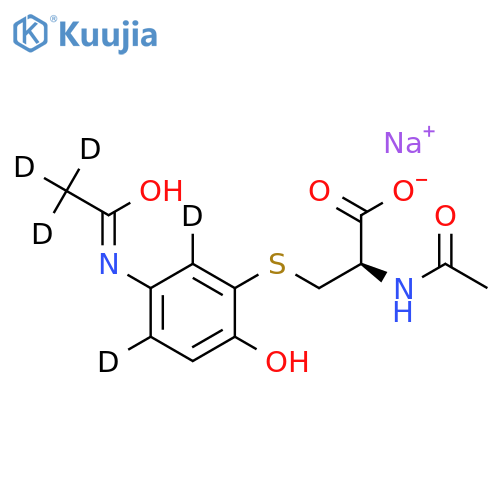 3-N-Acetyl-L-cystein-S-yl Acetaminophen-d5 Sodium Salt (Major) structure