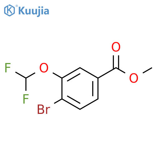 Methyl 4-bromo-3-(difluoromethoxy)benzoate structure