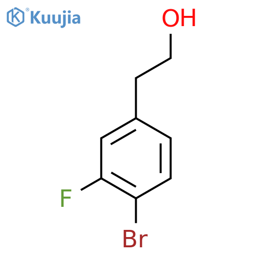 2-(4-Bromo-3-fluorophenyl)ethan-1-ol structure
