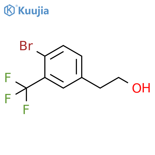 2-4-bromo-3-(trifluoromethyl)phenylethan-1-ol structure