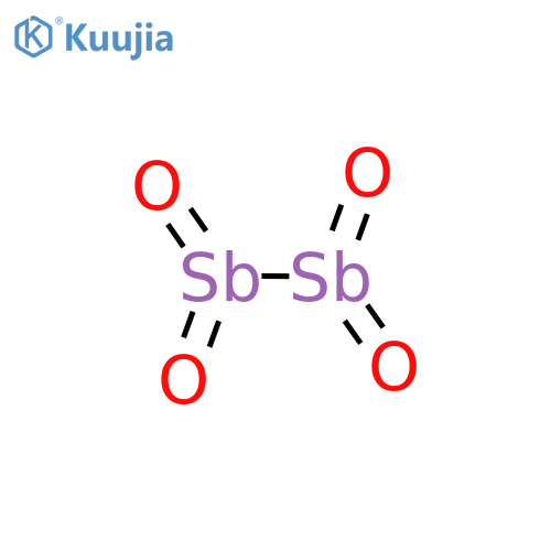 Antimony oxide (Sb2O4) structure