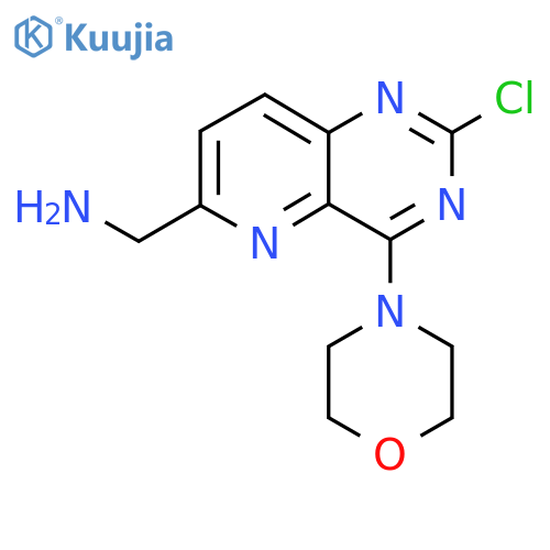 (2-Chloro-4-morpholinopyrido[3,2-D]pyrimidin-6-YL)methanamine structure