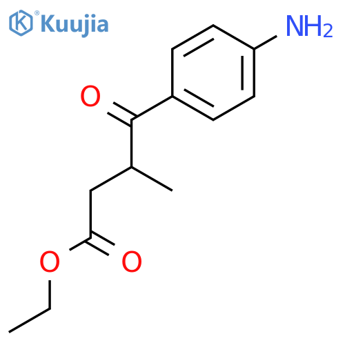 Ethyl 4-(4-aminophenyl)-3-methyl-4-oxobutanoate structure