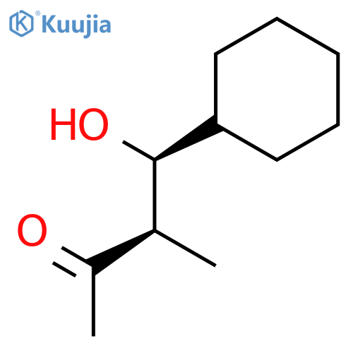 2-Butanone, 4-cyclohexyl-4-hydroxy-3-methyl-, (3R,4S)-rel- structure