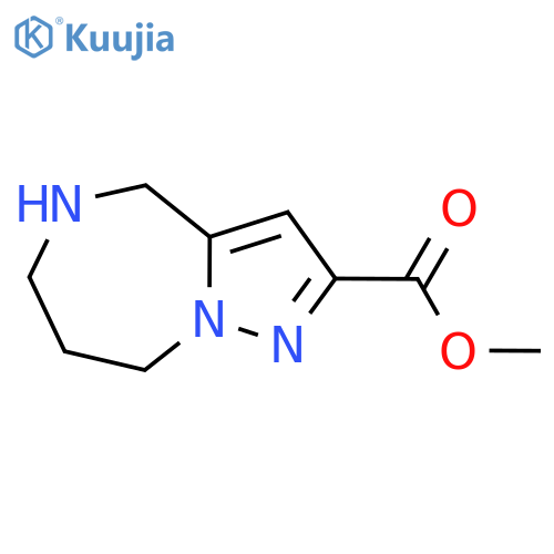 methyl 4H,5H,6H,7H,8H-pyrazolo1,5-a1,4diazepine-2-carboxylate structure